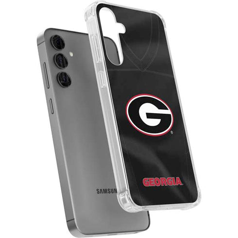 University of Georgia Black Jersey Galaxy S24 Plus Clear Case